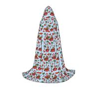 FHIZOAL Cape à capuche Summe tropicale pour adolescents - Pour déguisement, fêtes à thème, cosplay, carnaval, sorcière, vampires