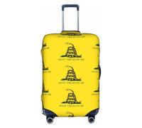 FHIZOAL Dont Tread On Me Housse élastique anti-rayures pour valise de voyage anti-poussière pour bagages de 45,7 à 81,3 cm, blanc, XL, Classique