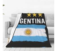 FHIZOAL Drapeau de l'Argentine (2) Couverture en micro-polaire ultra douce en flanelle douce et respirante pour canapé, lit, salon