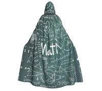 FHIZOAL Formule Formes Théorie Math Leçon Mot Adulte Cape à Capuche Cosplay Carnaval Fête Faucheuse Vampire Mystérieux Masquerade