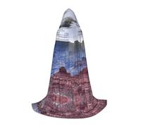 FHIZOAL Grand Canyon Cape à capuche d'Halloween pour adolescents sorcières vampires Faucheuse Costume de fête à thème Comic Con