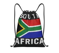 FHIZOAL Sacs à cordon de serrage étanches en Afrique du Sud - Sacs à dos légers pour yoga, entraînement, natation, voyage, Noir , S, Décontracté