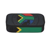FHIZOAL Trousse à crayons avec drapeau de l'Afrique du Sud - Grande capacité - Pour enseignant, université, travail, Noir , One Size, Classique