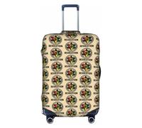 FHIZOAL Une housse de protection élastique anti-rayures pour valise de voyage anti-poussière pour bagages de 45,7 à 81,3 cm, blanc, M, Classique