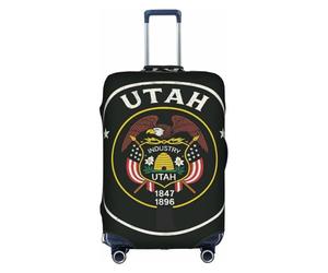 FHIZOAL Utah State Housse de protection élastique anti-rayures pour valise de voyage anti-poussière pour bagages de 45,7 à 81,3 cm, blanc, XL, Classique