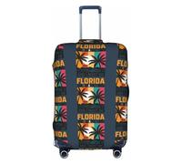 FHIZOAL We're Going to Florida Housse de protection élastique anti-rayures pour bagages de 45,7 à 81,3 cm, blanc, L, Classique