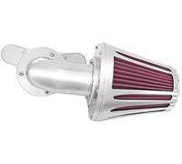 fhjwqronte filtre de boîte à air à haut débit, Kit de filtre à air de moto d'admission de cône en aluminium, pour Harley Dyna Softail Touring Trike 2008-2017