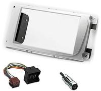 fhjwqronte Kit de Montage d'autoradio avec Supports, Gris argenté, for Focus, for Mondeo, s-Max, C-Max, Galaxy, Kuga Cadre d'affichage Audio Automatique