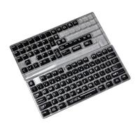 Fhkpsqkcn Keycaps Lot de 122 touches avec rétroéclairage Motif chevalier Noir