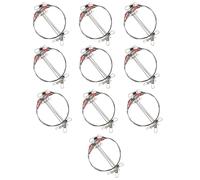 Fhkpsqkcn Lot de 10 bas de ligne de pêche en mer - En acier inoxydable