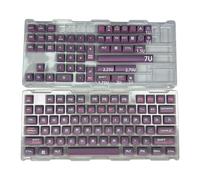 Fhkpsqkcn Lot de 128 touches de clavier mécaniques confortables de type Cyber Changement de couleur