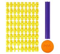 Fhkpsqkcn Lot de 72 tampons à biscuits en forme de lettres de l'alphabet pour décoration de gâteaux