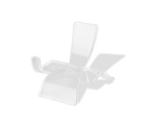 Fhkpsqkcn Pierre précieuse Petits objets de collection Présentoir Acrylique Forme de chaise Support d'exposition Chevalet Présentoir pour Géodes Rock Minéral