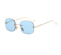 FHKQMLFQ Retro Sungass Sunshes Women's Women's Femme Scrated Gradient Sunglasses Shades Coute lentilles Lunes sans Cadre féminine