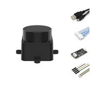 Fhl-Ld19 Lidar Sensor - 12meter (39ft) 360° Ranging - Walnut Size,30k Lux Resistant - Provide Ros/Ros2/C/C++ Sdk Raspberry Tutorial For Robots Drone Slam,Lidar Scanner Kit With Adapter