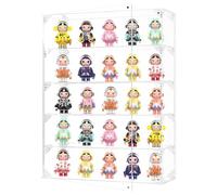 FHMIDIC Vitrine en acrylique transparente à 5 couches pour mini Funko Pop, vitrine murale étanche à la poussière, vitrine alternative en verre pour objets de collection, mini figurines (31,5 x 10,2 x