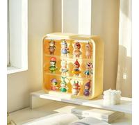 Fhmidic Vitrine pour figurines - 3 niveaux - Vitrine murale suspendue - Vitrine anti-poussière avec porte magnétique - Vitrine réglable pour poupées de collection Sonny Angels Pop Mart - Mini
