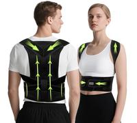 FHOCSLO Correcteur de Posture pour Femmes et Hommes, Redresseur de Dos Posture,Réglables Ceinture Maintien Complet pour le Dorsale, Gardez le Dos Droit,Soulager Mal de Lombaire (XXL)