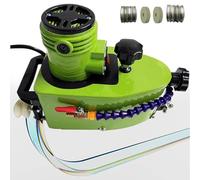 FHRKA 800W Petite Machine de Bordure en Verre électrique, Petite Coupe-Bordure en Verre Portable, Machine de meulage de Coin d'art en Verre diamanté Bricolage (Green)