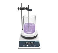 FHRKA Agitateur magnétique Chauffant numérique 50-1500 TR/Min, 310 °C/700 °F, écran numérique 5 Pouces avec minuterie, agitateur Chauffant de Laboratoire 3 L avec revêtement