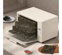 FHRKA Boîte de séchage d'algues électrique, Séchoir pour Aliments et légumes en Acier Inoxydable, Température réglable 30-100°C, Plateau de Cuisson Amovible