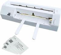 FHRKA Coupe-Carte de Visite Automatique, Machine de découpe électrique, formats de Cartes de Visite au Choix/épaisseur du Papier à découper (80 * 110mm)