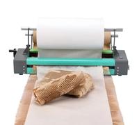 FHRKA Distributeur de Rouleaux de Papier d;Emballage alvéolé, Machine Manuelle de Distribution de Papier d;Emballage 8 m/Min, Support de Distributeur de Papier d;Emballage Kraft résistant