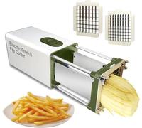 FHRKA Frites électriques commerciales avec Lames de 1/2 et 3/8 Pouces - Trancheuse de légumes Efficace pour Pommes de Terre, Carottes et concombres pour Restaurants et Usage Domestique