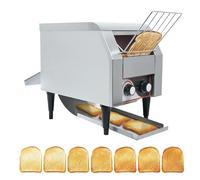 FHRKA Grille-Pain convoyeur Commercial, Four Grille-Pain électrique en Acier Inoxydable Robuste pour Le Petit-déjeuner - 300 pièces par Heure (300pieces/H)