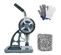 FHRKA Machine à œillets Semi-Automatique, kit d;Outils pour Pose d;œillets à Main Robuste, 1000 œillets, Pose en continu (10mm)
