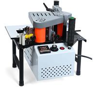 FHRKA Machine à plaquer Les Chants Portable, applicateur d;adhésif Double Face pour Le placage de Chants Droits et Courbes de Meubles et d;armoires (White)