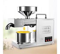 FHRKA Machine à Presser l'huile, extracteur Automatique de graines et Noix, Acier Inoxydable de qualité Alimentaire, Presse électrique à Chaud/Froid pour cacahuètes