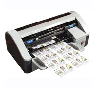 FHRKA Machine de découpe électrique pour Cartes de Visite, Massicot Automatique pour Cartes de Visite 90 x 54 mm / 90 x 50 mm, Guillotine Professionnelle pour Cartes de Visite.