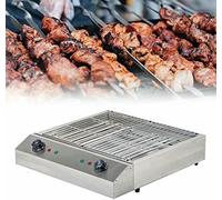 FHRKA Plancha électrique, Grill Portable sans fumée pour la Cuisson en intérieur avec bac récupérateur d'eau et contrôle de la température
