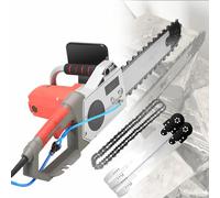 FHRKA Scie à béton électrique, scie à chaîne pour béton 5800/6500 W, Profondeur de Coupe 350 mm/480 mm, avec 2 chaînes/2 Rails de Guidage (480)