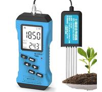FHRKA Testeur de Sol 7 en 1, kit d;Analyse de Sol pour Jardin : Azote, phosphore, Potassium (NPK), pH, humidité, conductivité des nutriments