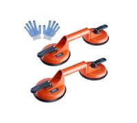 FHRKA Ventouse à Vide, 4,7" 2 Paquet de 330 lbs s Aspirateur à Ventouse sous Vide avec poignée en Aluminium pour Le Levage de Panneaux de Bois en métal de Carreaux de Granit