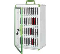 FHSLKXIM 36-Slot Wall-Mounted Mobile Phone Locker Aluminum Alloy Storage Cabinet with Secure Locks Ideal for Cell Phone Safety in Offices Schools and Events,24Slots