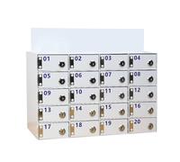 FHSLKXIM Acrylic Wall Mounted Cell Phone Storage Locker with Locks & Keys Secure Organizer for Office Classroom Gym Factory Or Workshop 15 Grids,6 Cells