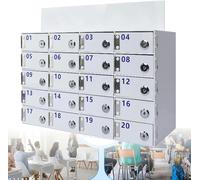 FHSLKXIM Acrylic Wall-Mounted Phone Storage Cabinet with Lock & Key - Secure Cell Phone Locker Box for Employees Schools and Classrooms - Freestanding Solution,30