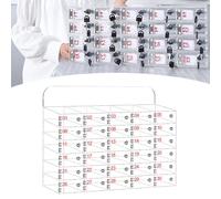 FHSLKXIM Cell Phone Locker Box for Classroom - Clear Acrylic 40 Grids Cell Phone Storage Cabinet with Door Locks for Classrooms,Meeting Rooms,Workshops,Gyms,30 Slot,18X10X5cm Small Size