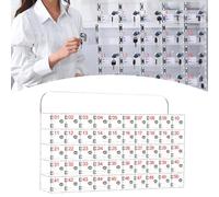 FHSLKXIM Cell Phone Locker Box for Classroom - Clear Acrylic 40 Grids Cell Phone Storage Cabinet with Door Locks for Classrooms,Meeting Rooms,Workshops,Gyms,50 Slot,18X10X10cm Large siz