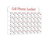 FHSLKXIM Cell Phone Locker Storage Cabinet Wall Mounted Clear Desktop Box 40 Slots Ideal for Classroom Gym and Office Organization,40 Slots