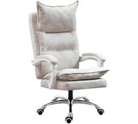 FHSLKXIM Chaise De Bureau Exécutive sans Repose-Pieds Chaise De Bureau Ergonomique en Microfibre Chaise De Bureau D'Ordinateur avec Dossier Haut Grand Siège Et Fonction D'Inclinai