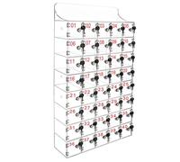 FHSLKXIM Clear Cell Phone Locker for Classroom Wall Mounted Storage Cabinet with Locks & Keys 15 Bay Cell Phones Box for School Office and Factories,Clear,40 Bays