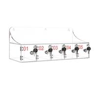 FHSLKXIM Clear Cell Phone Locker for Classroom Wall Mounted Storage Cabinet with Locks & Keys 15 Bay Cell Phones Box for School Office and Factories,Clear,15 Bays
