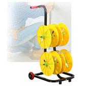 FHSLKXIM Dévidoir De Bobines De Fil, Chariot Distributeur De Câbles À roulettes, Dérouleur De Câbles, pour Chantiers Et Installations Électriques Domestiques Multi-Câbles, 49 X 42 X 90 Cm