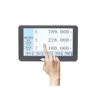 FHSLKXIM Encodeur Linéaire, Compteur À Affichage Numérique LCD Tactile 3 Axes avec Boîtier Métallique, pour Fraiseuse Et Tour.