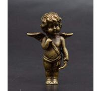 FHSLKXIM Figurine Décorative Statue Animale Ornements Statue en Cuivre Collection Archaize Laiton Ange Petite Statue