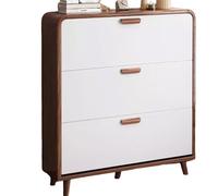 FHSLKXIM Meuble À Chaussures Mural Fin en Bois Blanc pour 18 À 30 Paires De Chaussures, Design Compact Et Anti-Basculement, 60 Cm, Idéal pour Les Entrées Et Les Petits Espaces.